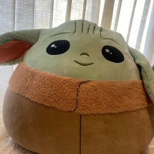 Squishmallow plush toy featuring the character Grogu as Baby Yoda HUGE